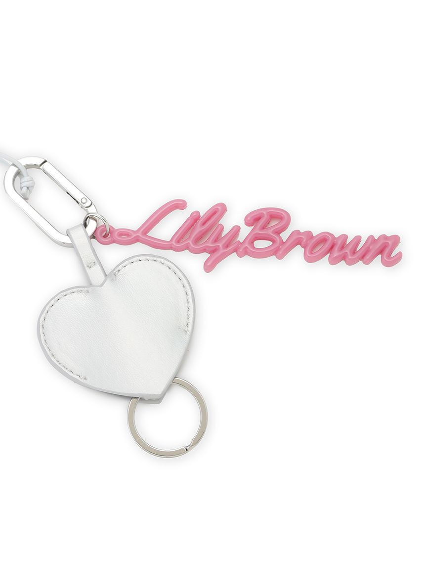 LILY BROWN「リップケース付きハートキーチャーム」|キーケース|