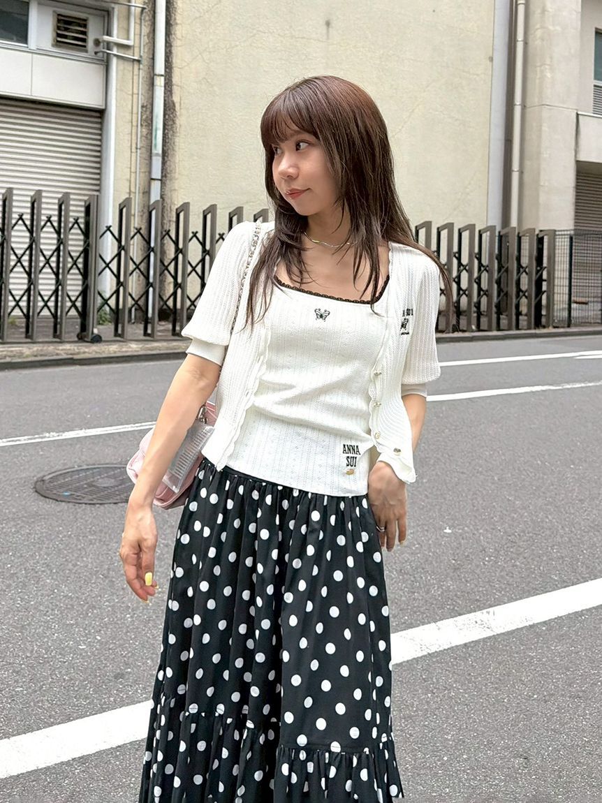LILY BROWN「【LILY BROWN&times;ANNA SUI】レースニットカーディガン」|カーディガン|
