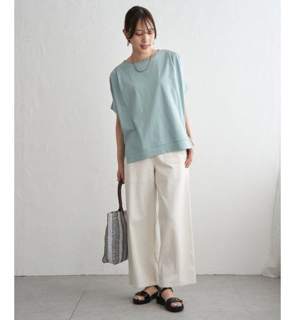 ikka「【お得だ値】冷感ショルダータックプルオーバー」|その他|
