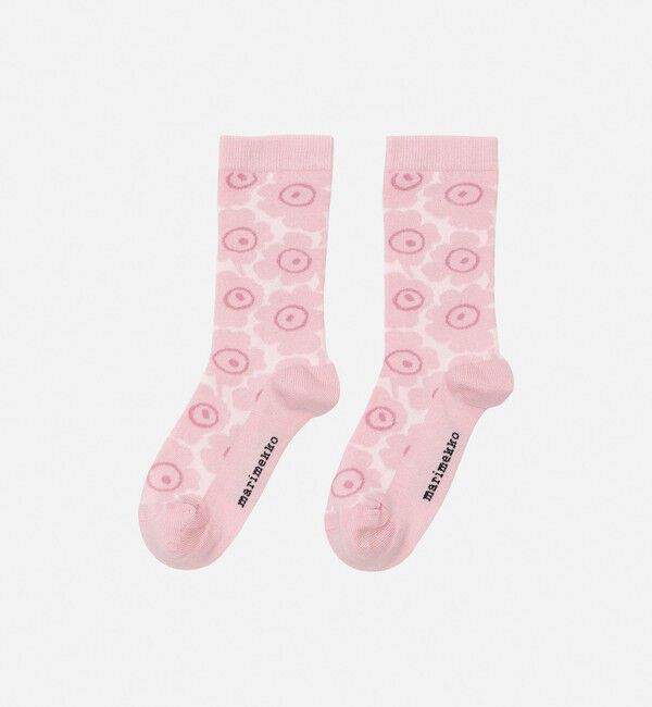 Marimekko「【kids】Makeinen Unikko ソックス」|その他|ライトピンク&times;ピンク