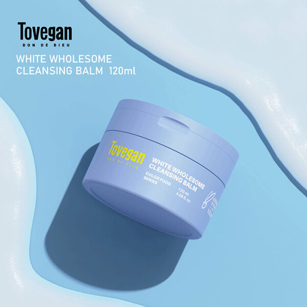  「Tovegan WHITE WHOLESOME CLEANSING BALM 本体/自然由来のブレンドフラワーの香り (120mL)」|クレンジング|