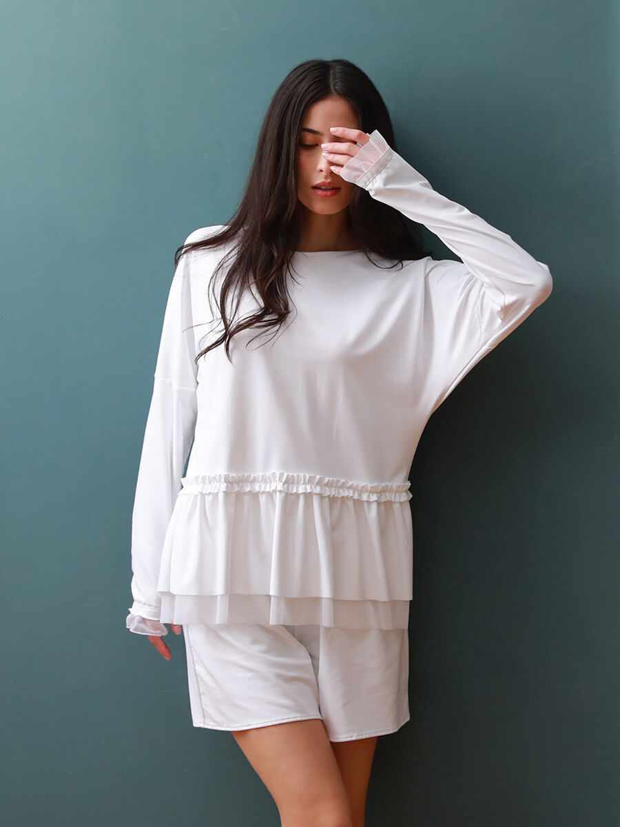 Riberce「UVカットフレアショートパンツ【UVbect】」|ショーツ|