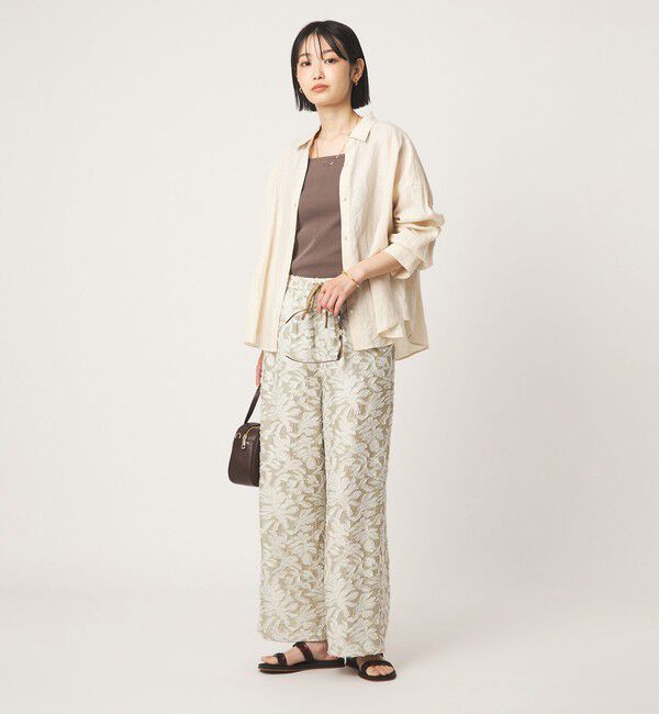 UNITED ARROWS green label relaxing「デコルテ フライス タンクトップ 抗菌」|タンクトップ|