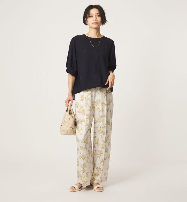 UNITED ARROWS green label relaxing「［size SHORTあり］fleurie(フルリー) フォルム ショートスリーブ ブラウス」|シャツ・ブラウス|