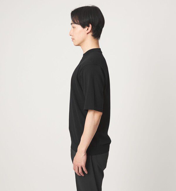 UNITED ARROWS green label relaxing「MTB コットン ハイゲージ モックネック ニット Tシャツ」|ニット・セーター|