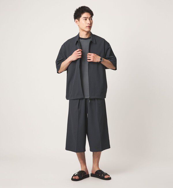 UNITED ARROWS green label relaxing「【WEB限定】＜GLR or＞ジップ ショートスリーブ 半袖 シャツ -吸水速乾-」|シャツ・ブラウス|