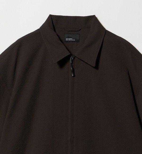 UNITED ARROWS green label relaxing「【WEB限定】＜GLR or＞ジップ ショートスリーブ 半袖 シャツ -吸水速乾-」|シャツ・ブラウス|