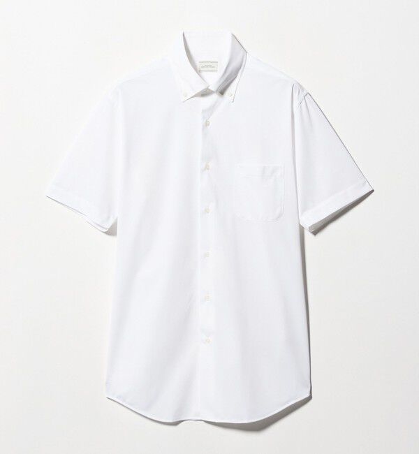 UNITED ARROWS green label relaxing「A+ COOL Pトリコット シャドーストライプ スタンダード ボタンダウン 半袖 ドレスシャツ -ストレッチ・イー」|シャツ・ブラウス|
