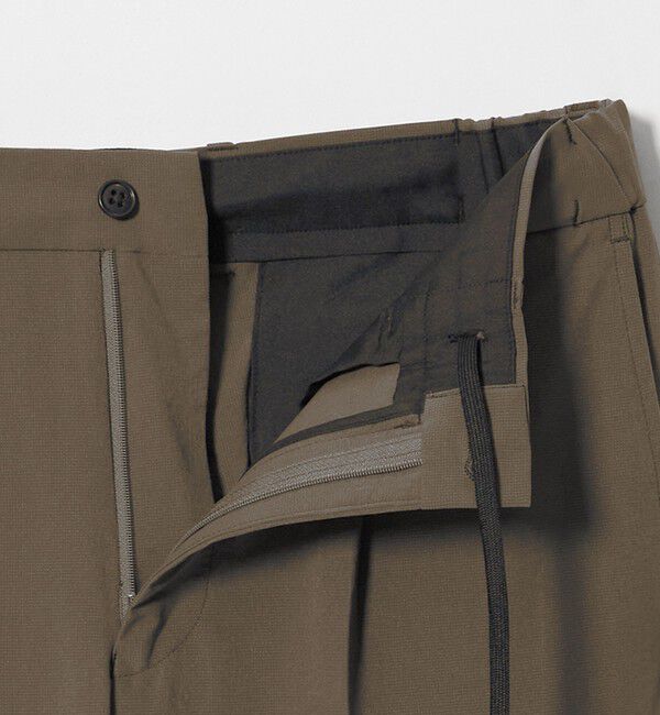 UNITED ARROWS green label relaxing「A+ air ポリエステル ミニ チェック 1プリーツ スラックス」|スラックス|
