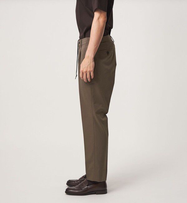 UNITED ARROWS green label relaxing「A+ air ポリエステル ミニ チェック 1プリーツ スラックス」|スラックス|