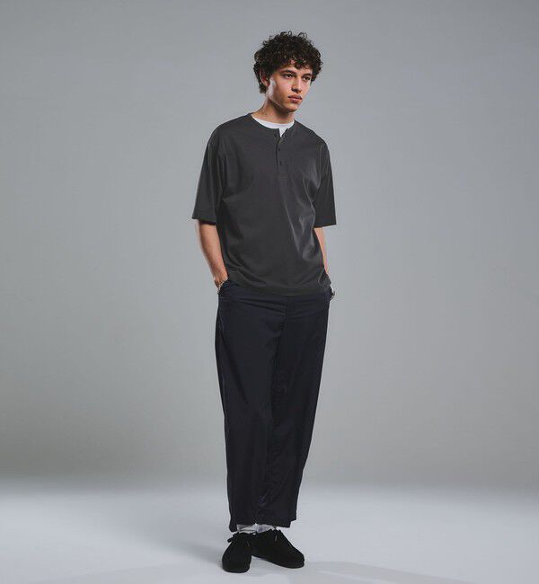 UNITED ARROWS green label relaxing「クリア MVS ヘンリーネック 半袖 Tシャツ」|Tシャツ・カットソー|