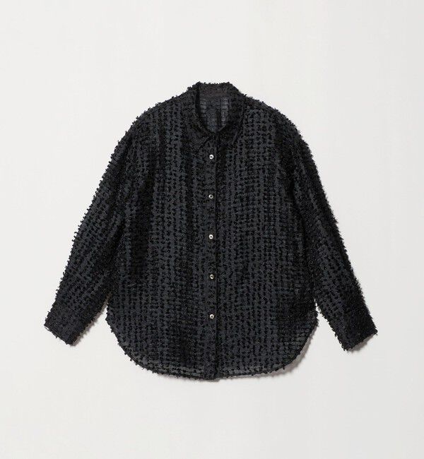 UNITED ARROWS green label relaxing「シアー ジャガード シャツ」|シャツ・ブラウス|