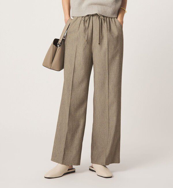 UNITED ARROWS green label relaxing「ニーハイフレアパンツ マシンウォッシャブル ストレッチ 帯電防止」|その他|