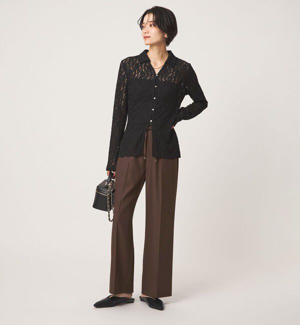UNITED ARROWS green label relaxing「ニーハイフレアパンツ マシンウォッシャブル ストレッチ 帯電防止」|その他|