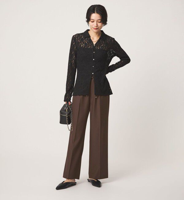 UNITED ARROWS green label relaxing「ニーハイフレアパンツ マシンウォッシャブル ストレッチ 帯電防止」|その他|