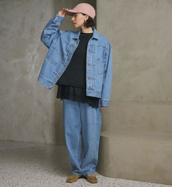 BEAUTY&YOUTH UNITED ARROWS「【WEB限定】カーブ デニムパンツ」|デニム|LT.BLUE