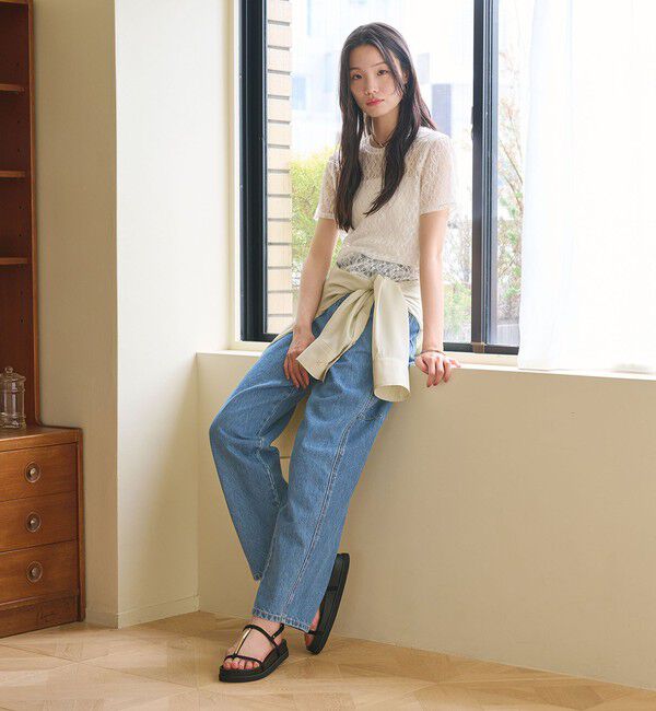 BEAUTY&YOUTH UNITED ARROWS「【WEB限定】カーブ デニムパンツ」|デニム|