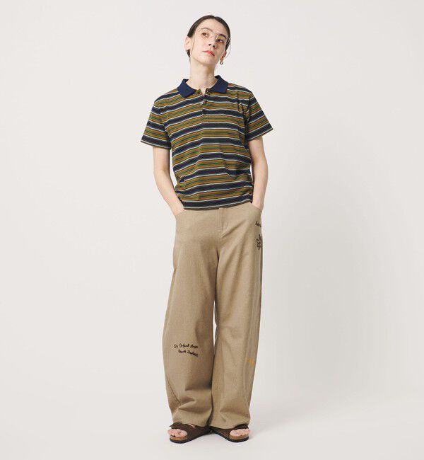 BEAUTY&YOUTH UNITED ARROWS「【WEB限定】マルチボーダー ポロカラーTシャツ」|Tシャツ・カットソー|