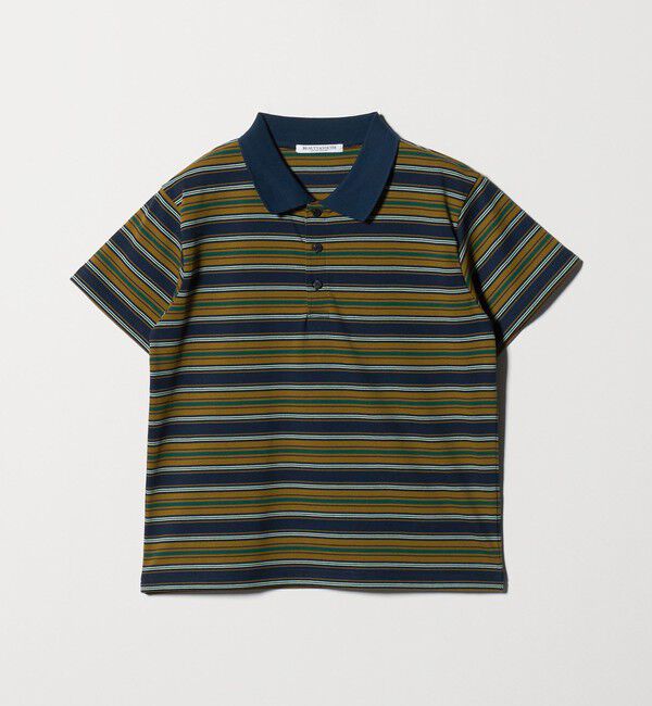 BEAUTY&YOUTH UNITED ARROWS「【WEB限定】マルチボーダー ポロカラーTシャツ」|Tシャツ・カットソー|
