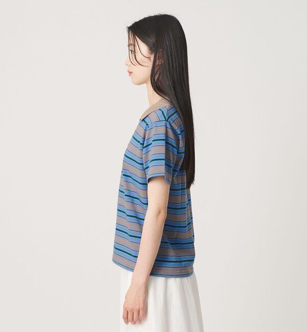 BEAUTY&YOUTH UNITED ARROWS「【WEB限定】マルチボーダー ポロカラーTシャツ」|Tシャツ・カットソー|