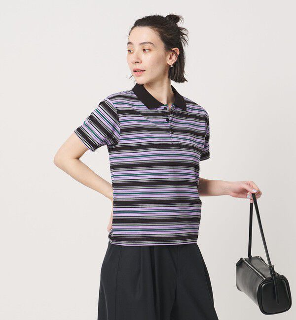 BEAUTY&YOUTH UNITED ARROWS「【WEB限定】マルチボーダー ポロカラーTシャツ」|Tシャツ・カットソー|