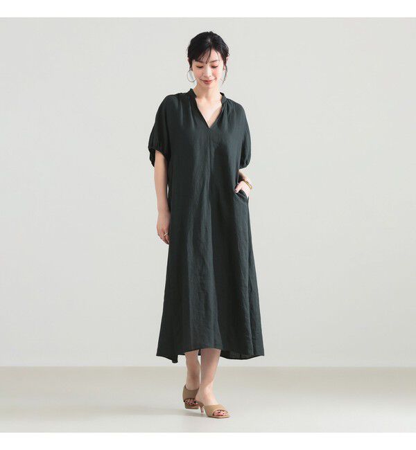 Demi-Luxe BEAMS 「【別注】TICCA / リネン バルーンスリーブ ワンピース」|ワンピース|