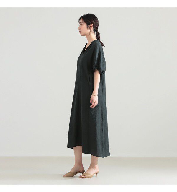 Demi-Luxe BEAMS 「【別注】TICCA / リネン バルーンスリーブ ワンピース」|ワンピース|