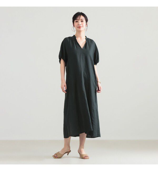 Demi-Luxe BEAMS 「【別注】TICCA / リネン バルーンスリーブ ワンピース」|ワンピース|