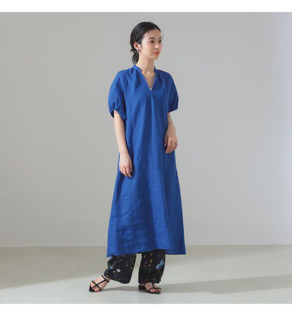 Demi-Luxe BEAMS 「【別注】TICCA / リネン バルーンスリーブ ワンピース」|ワンピース|