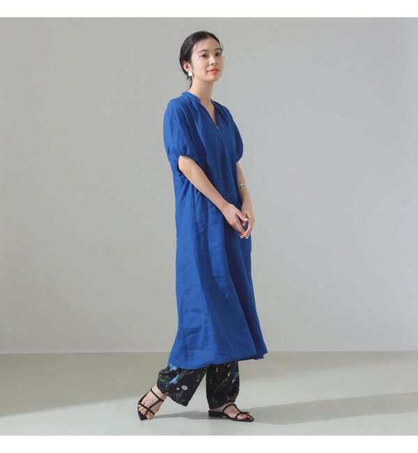 Demi-Luxe BEAMS 「【別注】TICCA / リネン バルーンスリーブ ワンピース」|ワンピース|