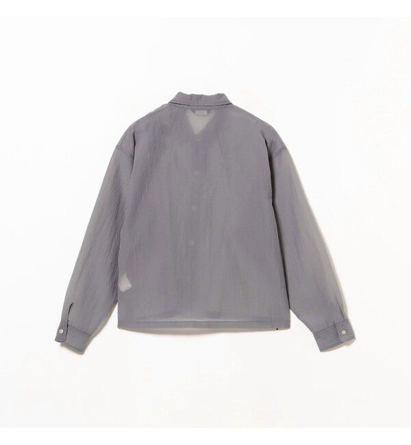 BEAMS「ショートレングス シアー コーチシャツ【ワイドショートフィット】」|シャツ・ブラウス|
