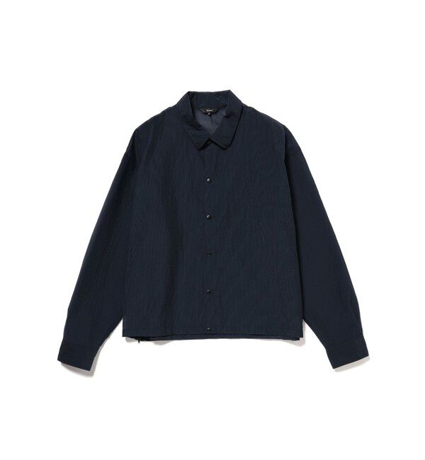BEAMS「ショートレングス シアー コーチシャツ【ワイドショートフィット】」|シャツ・ブラウス|