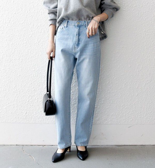 SHIPS any「《一部追加予約》SHIPS any: ハイライズ デニムパンツ［SHIPS any DENIM］」|デニム|スカイブルー