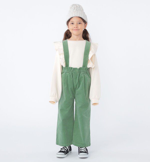 SHIPS KIDS「SHIPS KIDS:100～130cm / コーデュロイ ストラップ ワイド パンツ」|その他|