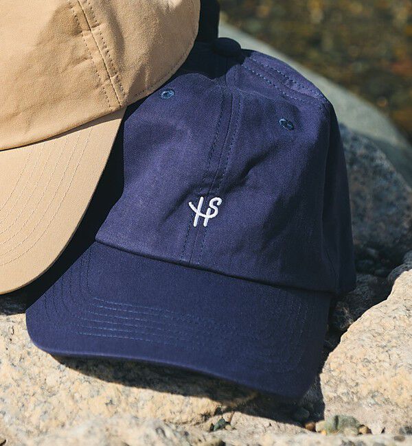 SHIPS「【WEB限定/SHIPS別注】SHIPS :コカゲル(R) ワンポイント ロゴ エンブロイダリー オーバーフィット キャップ」|キャップ・キャスケット|ネイビー