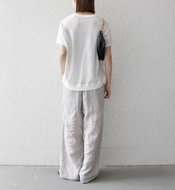 SHIPS any「SHIPS any:〈洗濯機可能〉シアー 裏毛 ロゴ TEE」|Tシャツ・カットソー|
