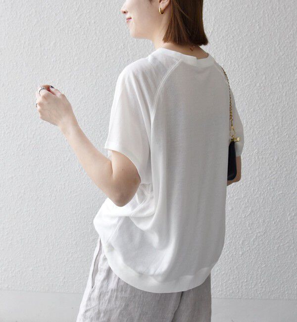 SHIPS any「SHIPS any:〈洗濯機可能〉シアー 裏毛 ロゴ TEE」|Tシャツ・カットソー|