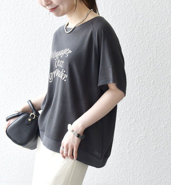 SHIPS any「SHIPS any:〈洗濯機可能〉シアー 裏毛 ロゴ TEE」|Tシャツ・カットソー|