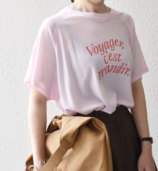 SHIPS any「SHIPS any:〈洗濯機可能〉シアー 裏毛 ロゴ TEE」|Tシャツ・カットソー|