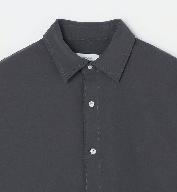 SHIPS any「SHIPS any:〈吸水速乾〉SORONA(R) ストレッチ ジャージー レギュラーカラー シャツ◆」|シャツ・ブラウス|
