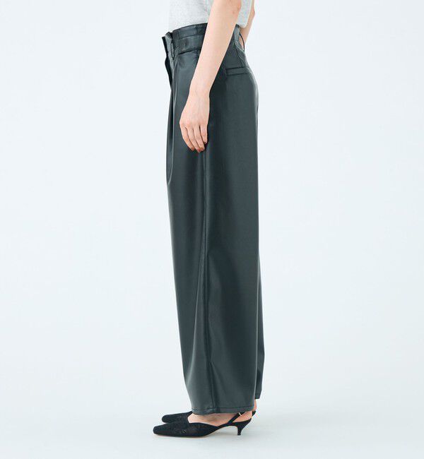 Ballsey「レザーライククロス サイドタブパンツ」|その他|
