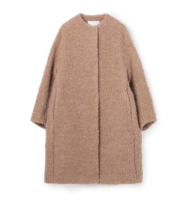 Ballsey「【WEB先行予約】Danielle ミドルコート」|ノーカラーコート|41 ベージュ