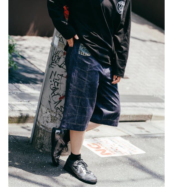 Paris Saint-Germain「【Poggy &times; Paris Saint-Germain】DEAR PSG PRINTED BAGGY SHORTS」|デニム|