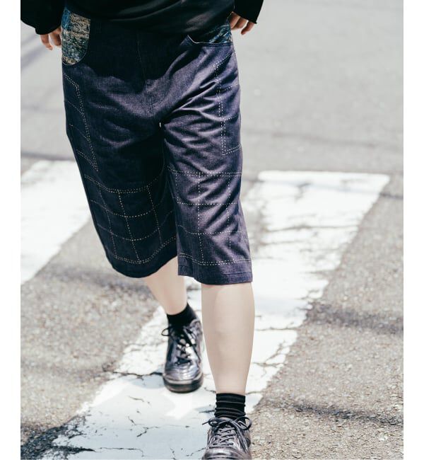 Paris Saint-Germain「【Poggy &times; Paris Saint-Germain】DEAR PSG PRINTED BAGGY SHORTS」|デニム|