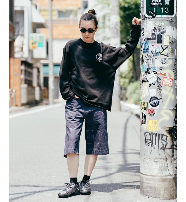 Paris Saint-Germain「【Poggy &times; Paris Saint-Germain】DEAR PSG PRINTED BAGGY SHORTS」|デニム|
