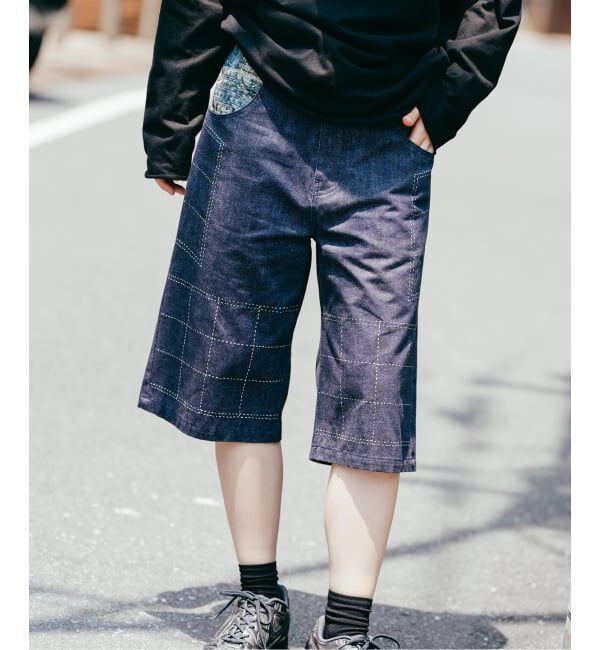 Paris Saint-Germain「【Poggy &times; Paris Saint-Germain】DEAR PSG PRINTED BAGGY SHORTS」|デニム|