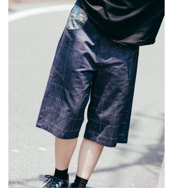 Paris Saint-Germain「【Poggy &times; Paris Saint-Germain】DEAR PSG PRINTED BAGGY SHORTS」|デニム|