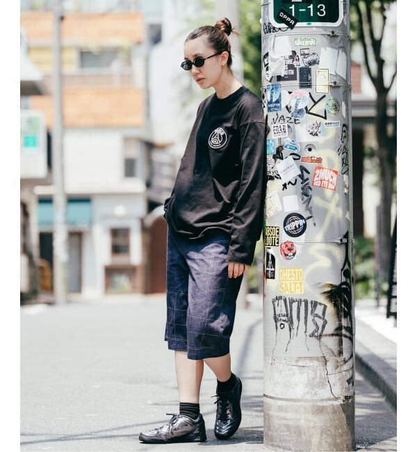 Paris Saint-Germain「【Poggy &times; Paris Saint-Germain】DEAR PSG PRINTED BAGGY SHORTS」|デニム|
