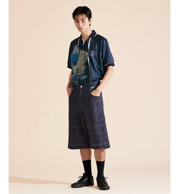 Paris Saint-Germain「【Poggy &times; Paris Saint-Germain】DEAR PSG PRINTED BAGGY SHORTS」|デニム|