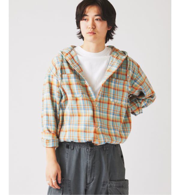 JOURNAL STANDARD relume「カラー アメリカンチェック フーディシャツ」|シャツ・ブラウス|